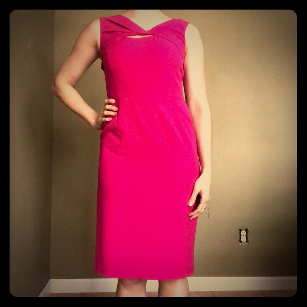 Jones New York twist front sheath dress